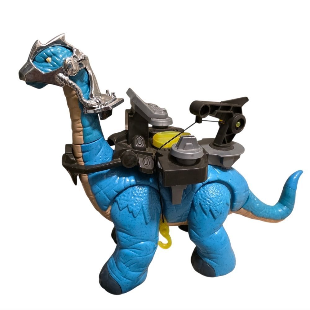 Imaginext Apatosaurus With Battle Gear Dinosaur - Jurassic World
